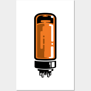 Vintage vacuum tube illustration Posters and Art